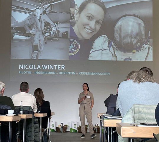 Pilotin und Astronautin Nicola Winter brachte neue Impulse mit.