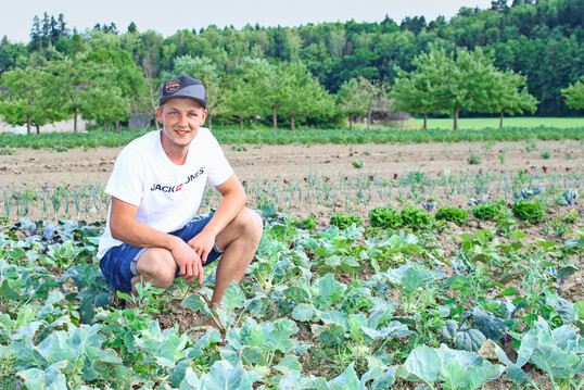 Markus Hager baute sich seinen eigenen Bio-Gemsehof im bayerischen Fridolfing auf.