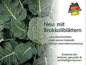 Bild aus dem Fragebogen zum ErnteWert-Projekt, um die Grundidee der Produktinnovation am Beispiel Brokkoli vorzustellen.