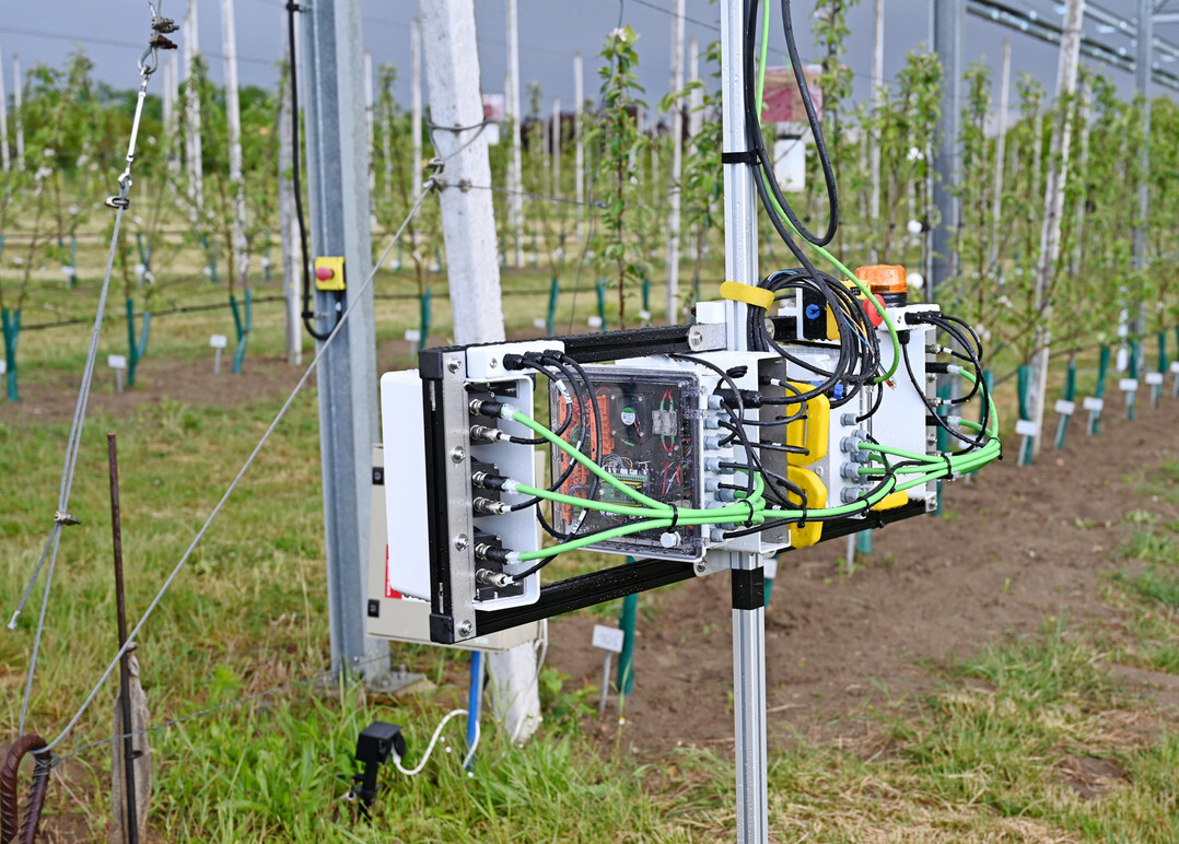 Robuste Konstruktion: Regen und Temperaturen bis 40 C machen dem Laserscanner nichts aus.