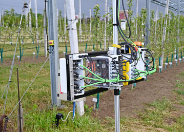 Robuste Konstruktion: Regen und Temperaturen bis 40 C machen dem Laserscanner nichts aus.