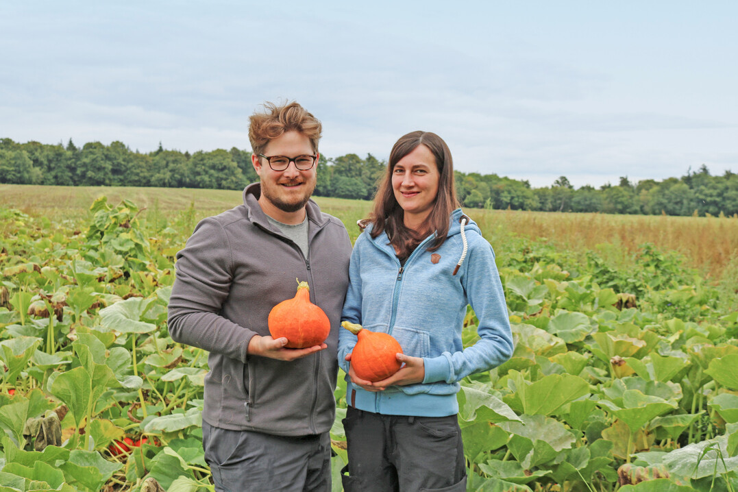 Marek und Linda Bingel bauen Gemüse im Nebenerwerb an.