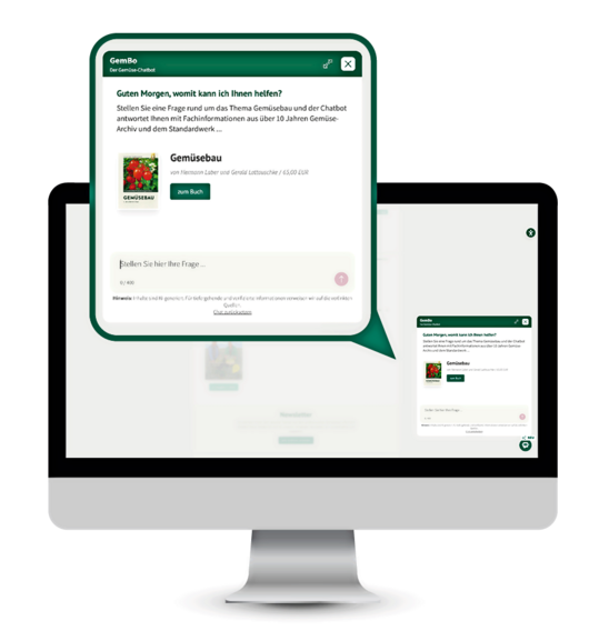 Der neue Chatbot GemBo unterst�tzt Sie in zahlreichen Fragen rund um den professionellen Gem�sebau. 