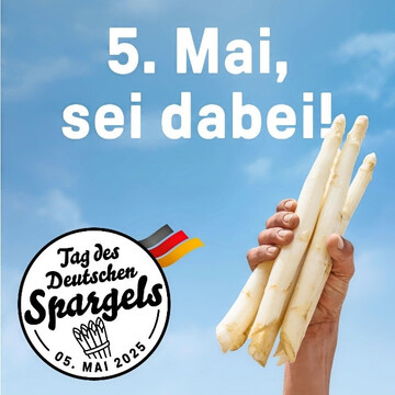 Eines der Kampagnen-Motive zum Tag des Deutschen Spargels am 5. Mai.