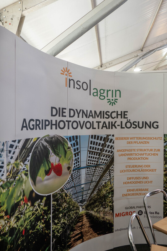Die Schweizer Firma Insolight entwickelt ein eigenes System von Agri-Photovoltaik.