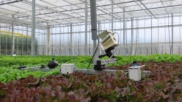 Ein Sensoreinrichtung als Beispiel fr autonomen Anbau BASF-Zchtungsstandort s Gravenzande in den Niederlanden.