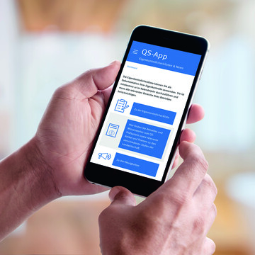 Die QS-Eigenkontrollcheckliste kann in der App direkt beim Betriebsrundgang bearbeitet werden.<br>