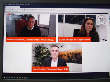 Die Diskussionsrunde im Rahmen von Focus Inner Circle fand online statt. 