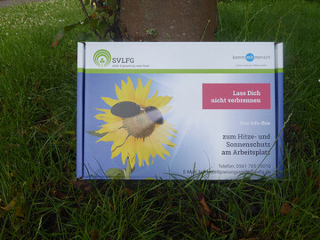 Die SVLFG-Infobox zum Sonnenschutz.