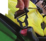 Überlebt dank Sicherheitsgurt und Umsturzschutzvorrichtung hat Thomas Frank, Mitarbeiter auf dem Hofgut Bodelshausen.