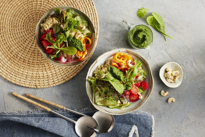 In einer Bowl lassen sich beide Schnittsalate hervorragend verwenden – zusammen mit den „Gemüsen des Jahres“ aus den Vorjahren wie „Lilli Liliput“, „Dulcita“ und „Romeo“.