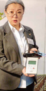 Marie Mosler-Makinose präsentierte
den neuen Datalogger ProCheck
für alle Bodenarten.