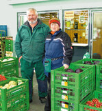 Georg und Gabi Kiening setzen unter anderem
über den Großmarktstand in der Gärtnerhalle
in München-Sendling Gemüse ab.