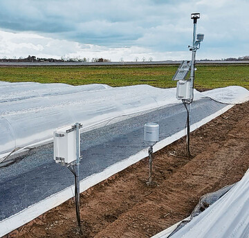 Mit der Wetterstation werden Prognosen zur Spargeldammtemperatur, zu Ertrag und Qualitt sowie zur Bekmpfung der Spargellaubkrankheit erstellt.