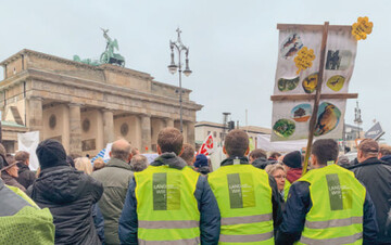 Eindr�cke von der Demo vor dem Brandenburger Tor.