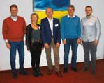 Von links: Christian Balster, Cordula Schmude, Winfried Temming, Dirk Riebensahm, Nick Burkhardt