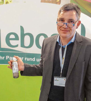 Lutz Wolter erklrte die positive Wirkung von Lebosol-Silizium auf die Haltbarkeit und Lagerfhigkeit von Gemse.