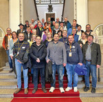 Die Gemüse-Selbstvermarkter zu Besuch im bayerischen Landtag.