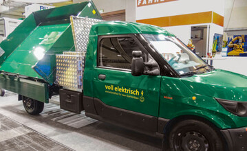 Emissionsfrei ist der Streetscooter von Schutz unterwegs. 