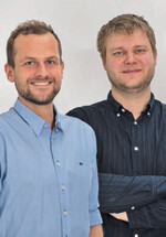 Morten Fjord Pedersen (l.) und Malthe Dahl Jensen, beide Gründer und CEO, von ClearSky Vision.