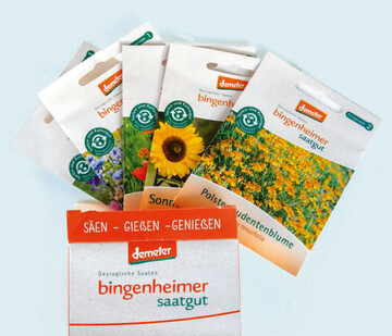 Bingenheimer Saatgut, Echzell, hat vier Themen-Saatgutboxen neu im Angebot: Bienen Care-Paket, Blumenstrauߓ. Mein Gemse ohne Garten und Feinschmecker Gemse Vielfalt, jeweils mit Anleitung und Tipps. 