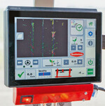 Kamerabild des Lemken-SteketeeIC-Light+ Kamerasystems beim Hacken in Zwiebeln.