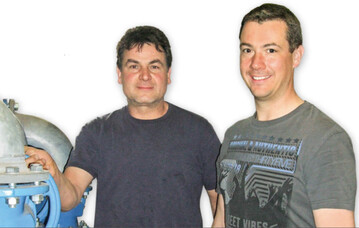 Die Interview-Fragen beantworteten Stefan Huntter (l.), Vorsteher, und Stefan Dunger (r.), technischer Angestellter des Wasserverbands Knoblauchsland.