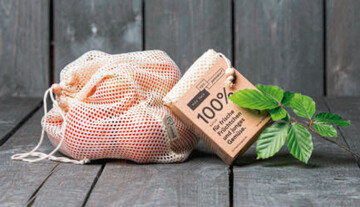 Der Pick Pack-Beutel besteht aus Cellulose-Faser.