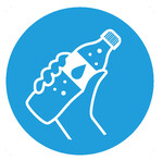 Das hellblaue SVLFG-Gebotszeichen weist auf notwendige Trinkpausen hin.