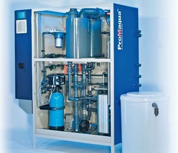 Elektrolyse-Anlagen der Typen Chlorinsitu III eignen sich besonders fr
Anwendungen, bei denen eine hochreine und chloridarme Chlorbleichlauge
gefordert wird.