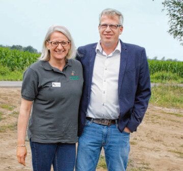 Betriebsinhaber Axel Meyer und seine Schwester Sonja Krger. 