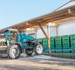 Das Waschwasser fließt durch einen Kupferfilter in den Auffangbehälter.
