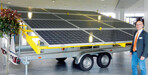 Speziell für die Stromversorgung
von Tropfbewässerungen zeigte ZG
Raiffeisen diese mobile Solarkraftanlage
SunDrops.