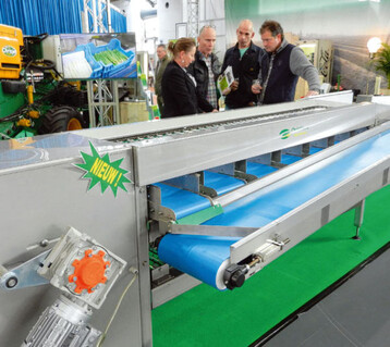 Leichter Spargel bndeln mit der
Verwiege-Linie von Christiaens Agro.