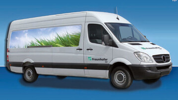In diesem Kleintransporter steckt eine hocheffiziente Anlage fr die Saatgutbehandlung. 