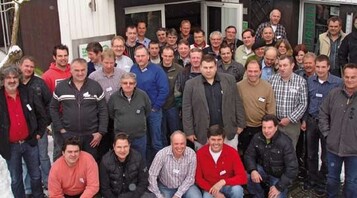 Die Spargelseminarteilnehmer Ende Januar 2010 in Grnberg