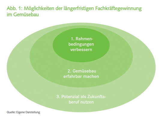 Möglichkeiten der längerfristigen Fachkräftegewinnung 
im Gemüsebau