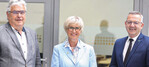 v.l. Jürgen Mertz, Vizepräsidentin Eva Kähler-Theuerkauf, Vizepräsident Wilhelm Böck