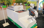 Der Berry-Erdbeer-Vollernte-Roboter der Firma Organifarms wurde auf der Greentech ausgezeichnet.