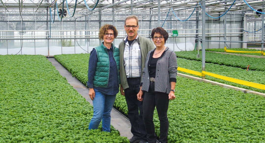 Sie sind ein perfekt eingespieltes Team in der Grtnerei Lemberghof: (v.l.n.r.) Rita und Ralf Mergenthaler sowie Annemarie Wacker, deren Ehemann Reinhard Wacker nicht abgebildet ist.