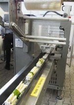 Barsch zeigte diese Flowpack-Maschine für Bündel- und losen Spargel.