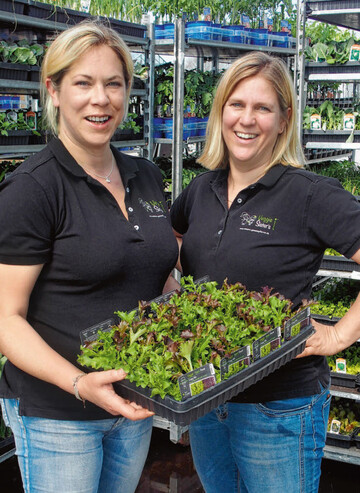 Sie leben ihre Leidenschaft Gemse: die Veggie Sisters Anne Niemann (l.) und Holle Niemann-Ahnefeld.