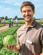Auf dem Bio-Demonstrationsfeld bei Rijk Zwaan Welver: sehr ansprechende Qualitäten von Biogemüsen im Trockenjahr 2019.