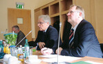 Im Berliner Bundeslandwirtschaftsministerium diskutierten
die BOG-Mitglieder unter der Leitung von Gerhard Schulz
(rechts) mit Dr. German Jeub (Bildmitte) über die GAP-Reform.