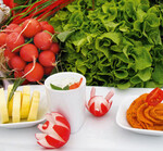 Ein höherer Verzehr von Obst und Gemüse ist Studien
zu Folge mit einem verringerten Risiko für eine Erkrankung
an Diabetes verbunden.