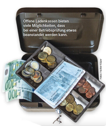 Offene Ladenkassen bieten viele Mglichkeiten, dass bei einer Betriebsprfung etwas beanstandet werden kann.