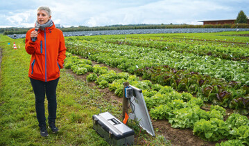 Mit Farm2Web knnen Boden- und Wetterdaten gesammelt werden.