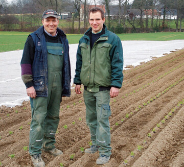 Ein gut eingespieltes Team sind Bernd und Sohn Andr Reinkensmeyer.