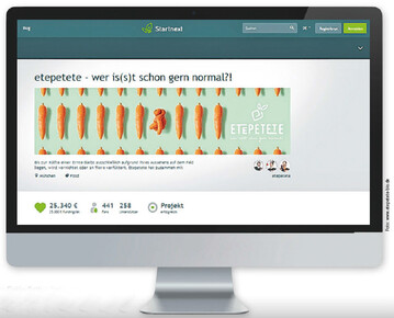 Beispiele fr Projekte, die durch Schwarmfinanzierung auf die Beine gestellt werden konnten
