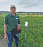 Gerald Burgdorf präsentierte den N-Düngungsversuch.